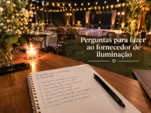 iluminação de casamento