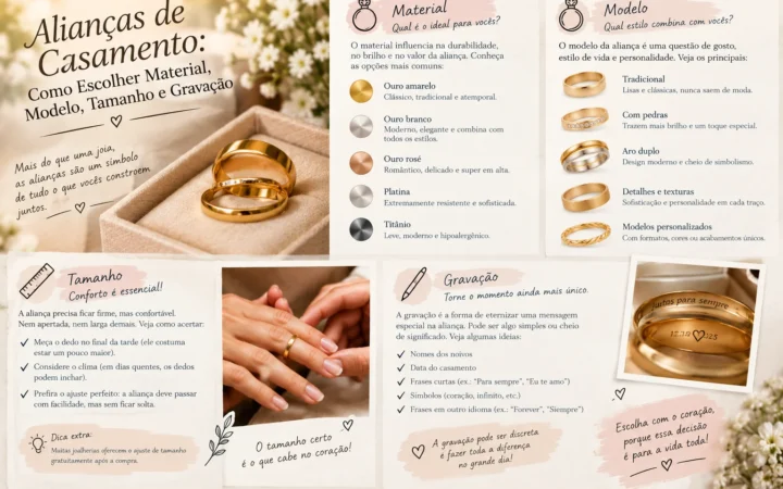 alianças de casamento
