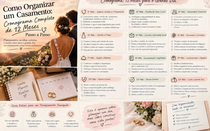 organizar um casamento
