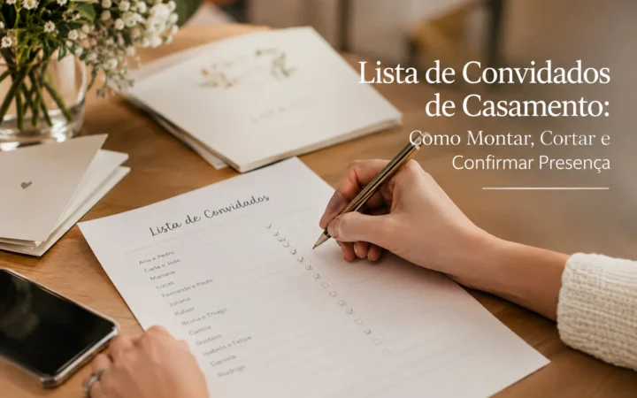 lista de convidados de casamento