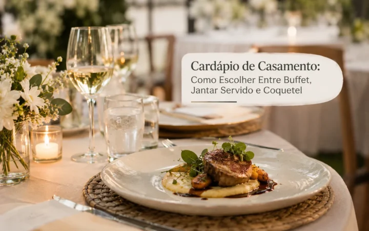 cardápio de casamento